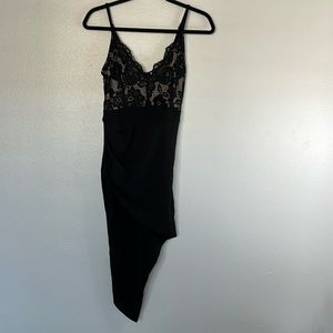 EUC Revamped Lace Black Cream Dress size S